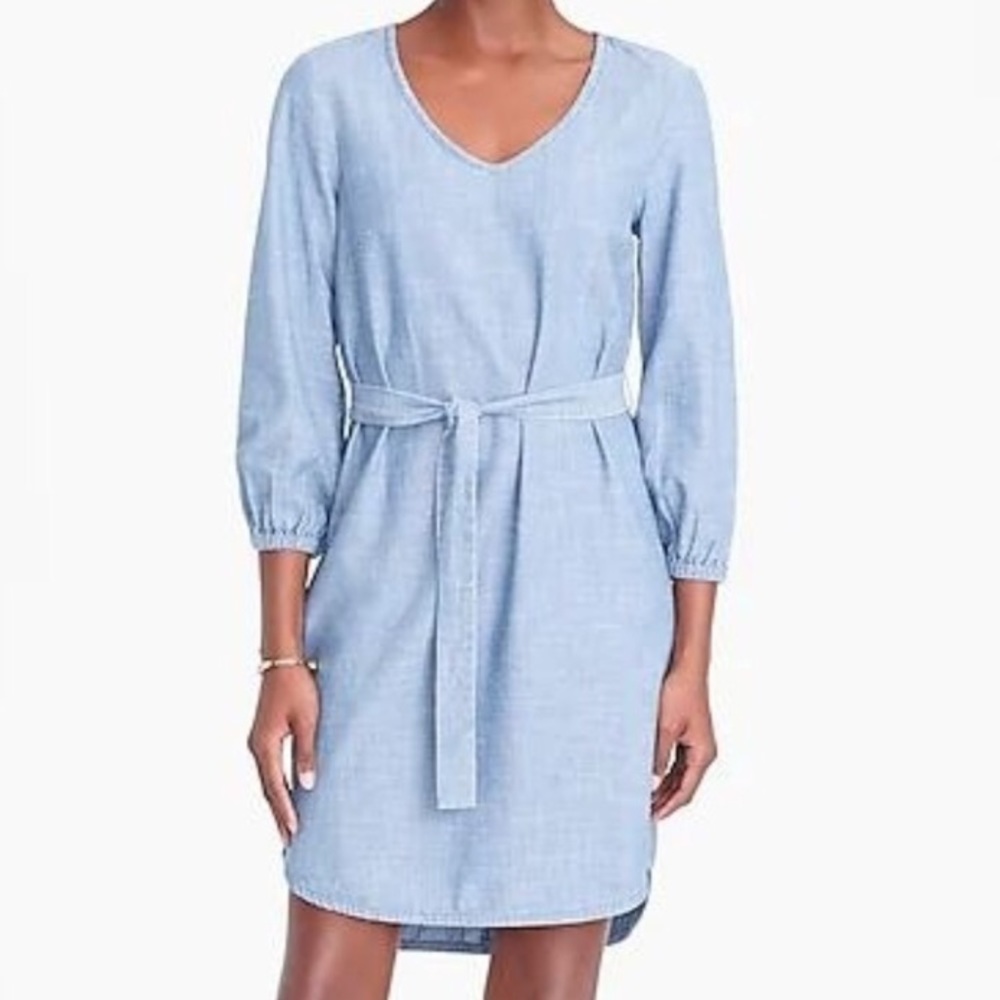 Jcrew Chambray Tunic Dress